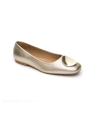 Balerina de piel para mujer
