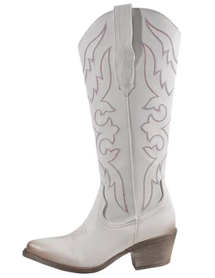 Bota cowboy rodilla western para mujer