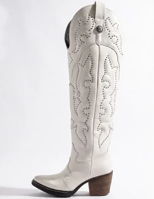 Bota cowboy arriba de la rodilla western cowboy para mujer