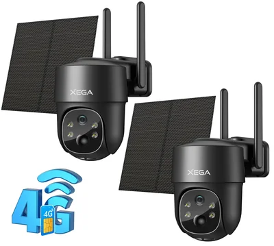 Cámara De Seguridad Celular Xega 4g Lte Solar Con Tarjeta Sim 2k Hd - Venta Internacional.