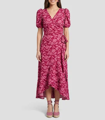 Vestido largo estampado Mujer