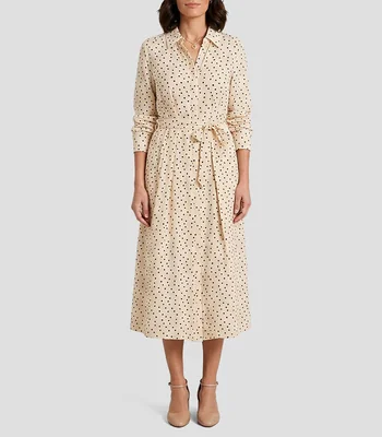Vestido largo estampado Mujer