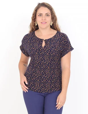 Blusa manga corta para mujer
