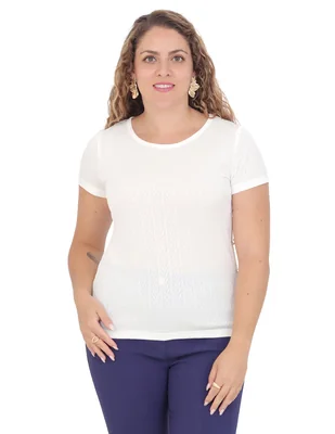 Blusa manga corta para mujer