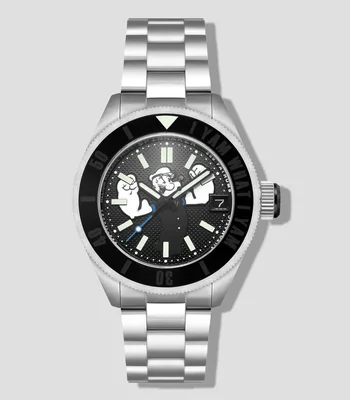 Reloj para Hombre Piccard Popeye Casual Plateado, Negro