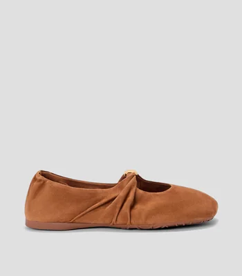 Flats en piel Mujer