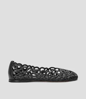 Flats en piel Mujer