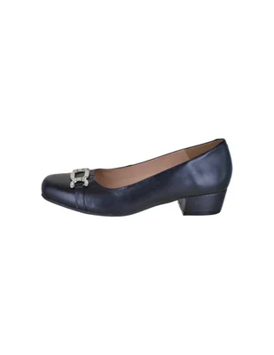 Zapatilla de piel