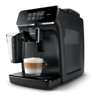 Cafetera Philips Serie 2200 LatteGo Negra