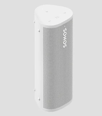Sonos Roam 2 Bocina portátil inalámbrica, A prueba de agua, Wi-Fi y Bluetooth, Control por voz y 10 Horas de batería - Blanco