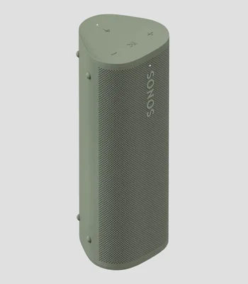 Sonos Roam 2 Bocina portatil inalambrica, A prueba de agua, Wi-Fi y Bluetooth, Control por voz y 10 Horas de bateria -Verde Olivo