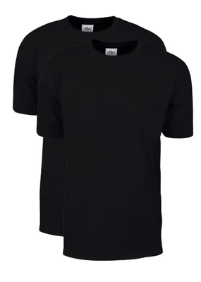 Camiseta Shaka Wear negra talla L pack de 2 algodón grueso
