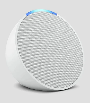 Bocina inteligente Echo Pop Asistente de Voz 1ra Generacion, Inalambrico, Wi-Fi, Blanco