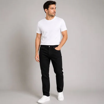 Jeans Negro Fargo Hombre