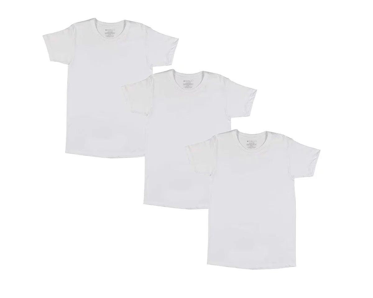 Playera Interior Cuello Redondo Optima para Hombre 3 Piezas