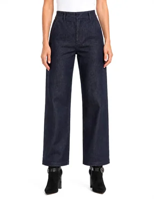 Jeans regular relajado cintura para mujer