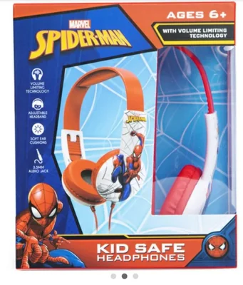 Auriculares Spider-Man seguros para niños pequeños (auriculares pequeñ