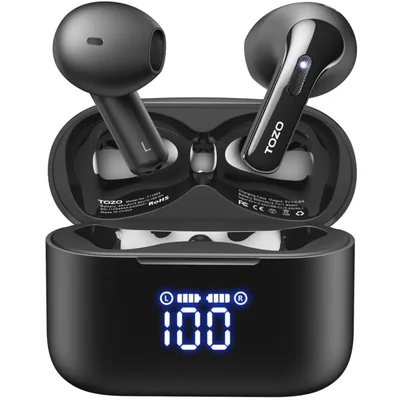 Auriculares inalámbricos TOZO T21 Bluetooth 5.3 intrauditivos con dobl