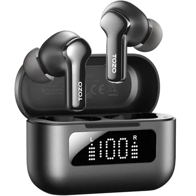 Auriculares inalámbricos híbridos con cancelación activa de ruido TOZO