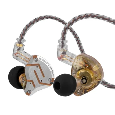 Linsoul KZ ZS10 Pro, monitor intrauditivo con 5 controladores 4BA+1DD,
