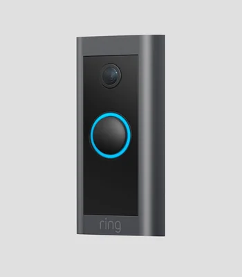 Timbre Inteligente Video Doorbell Wi-Fi con Cable, Negro