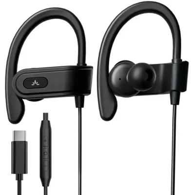 Avantree C171 - Auriculares con cable USB-C con micrófono y controles