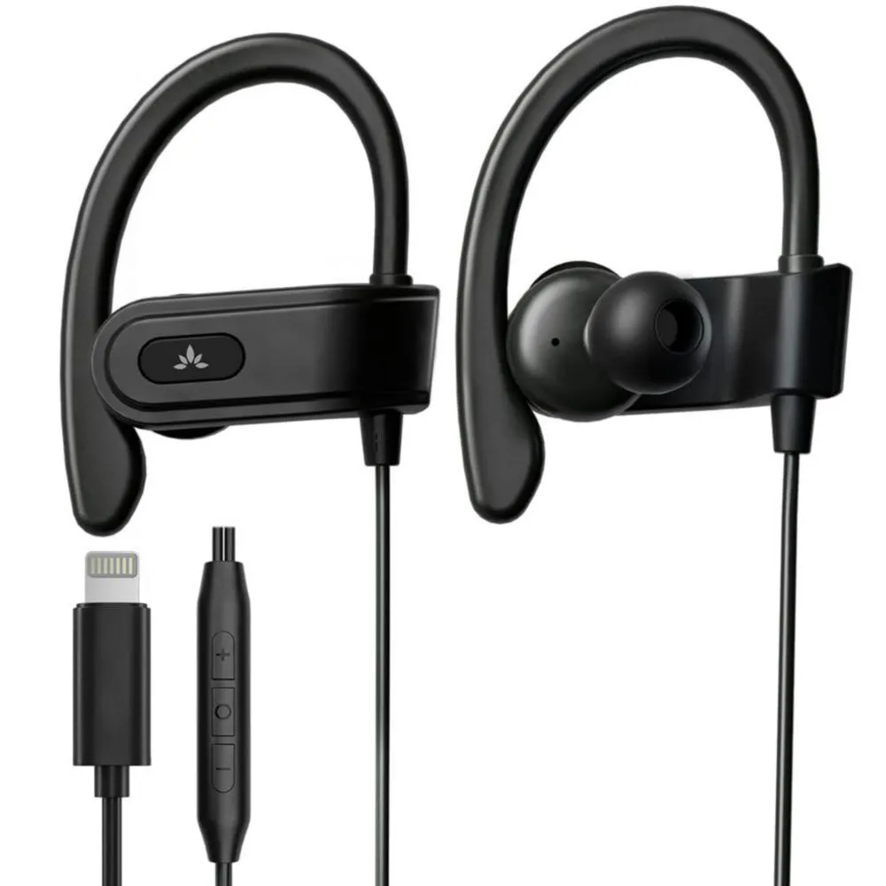 Avantree L171 - Auriculares con cable Lightning con micrófono y contro