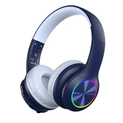 Auriculares Bluetooth 6.0 Candy Bila para niños con luz LED, 85 horas