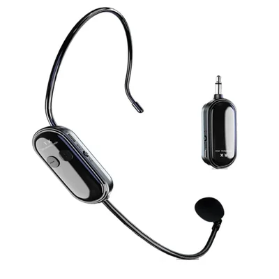 Micrófono Inalámbricos De Cabeza Para Amplificador, Altavoz Color Negro
