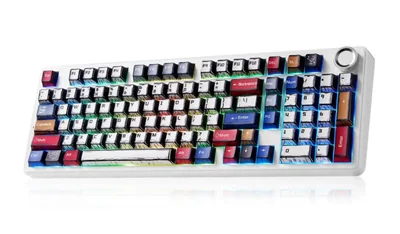 Teclado mecánico Aula F99 Pro, teclado inalámbrico para juegos con ret