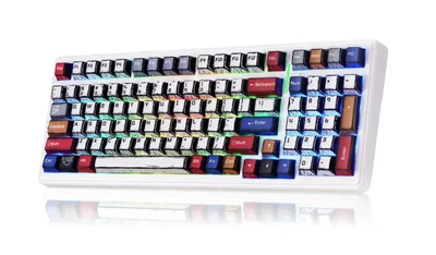 Teclado inalámbrico para juegos Aula F99, teclado mecánico Bluetooth c
