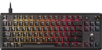 Teclado mecánico para juegos con cable Corsair K70 CORE TKL RGB sin te