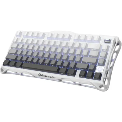 Teclado mecánico inalámbrico para juegos GravaStar Mercury K1 75%, dis