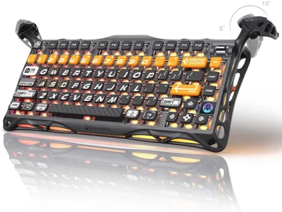 Teclado mecánico inalámbrico para juegos GravaStar Mercury K1 Pro, dis