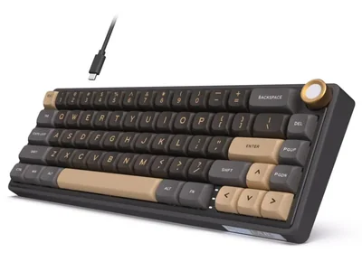 Teclado para juegos con cable RK ROYAL KLUDGE R65 con control de volum