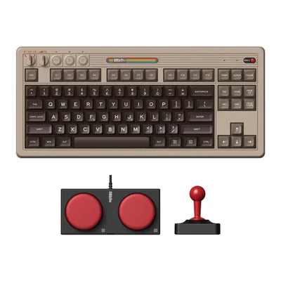 Teclado mecánico retro 8BitDo, Bluetooth/2.4G/USB-C, teclado para jueg