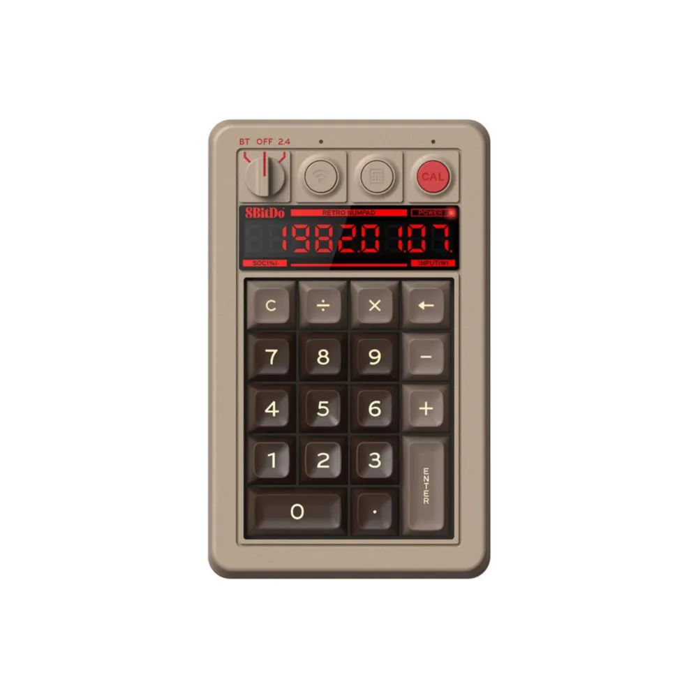 Teclado numérico mecánico retro 8BitDo de 18 teclas, compatible con mo