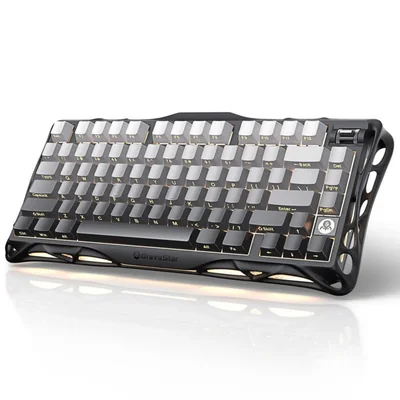 Teclado mecánico inalámbrico para juegos GravaStar Mercury K1 75%, ale