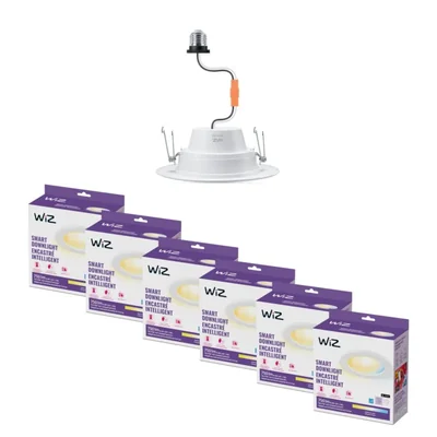 Downlight WiZ Connected Smart Retrofit 6 pulgadas paquete de 6