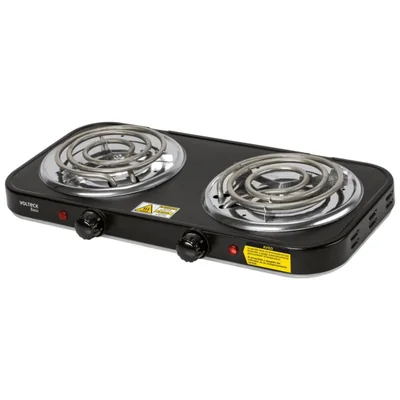 Volteck Basic PAEL-2CPN, Parrilla eléctrica 2 quemadores en espiral, n