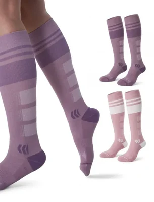 Calcetines de compresión Momcozy 20-30 mmHg para mujer - 2 pares