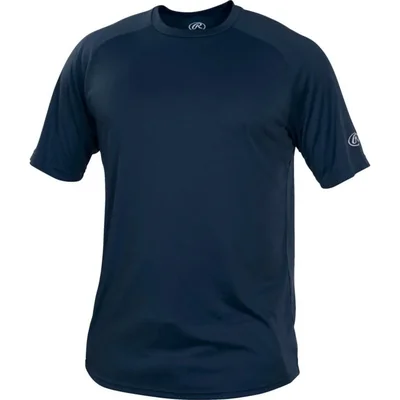 Remera técnica Rawlings para hombre cuello redondo azul marino XXXL