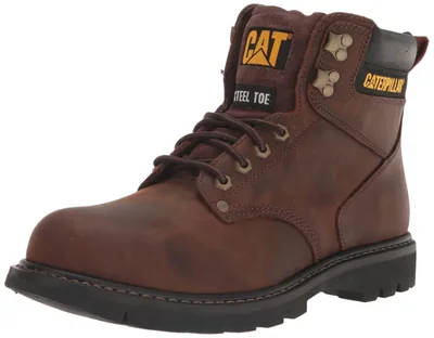 Bota de trabajo CAT Second Shift con puntera de acero marrón oscuro 27 cm