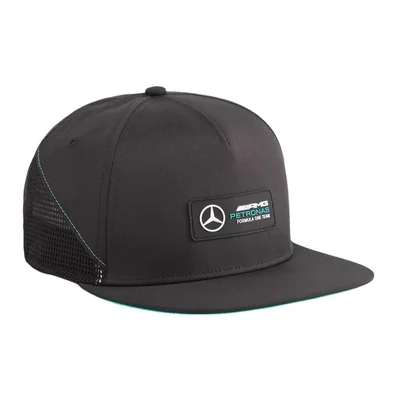 Gorra Puma Mercedes AMG Petronas Negra Visera Plana