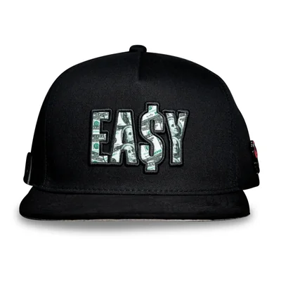 Gorra Cash Only Snapback Curva Easy Money Negro 22025002