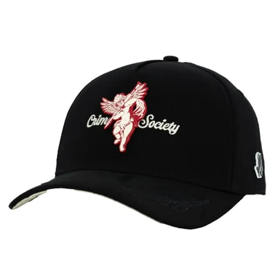 Gorra Cash Only Curva Angels Crimes Society Negro 22025006