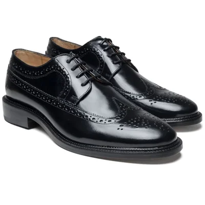 Zapato Bostoniano en Piel Duque Di Galliano Negro para Hombre