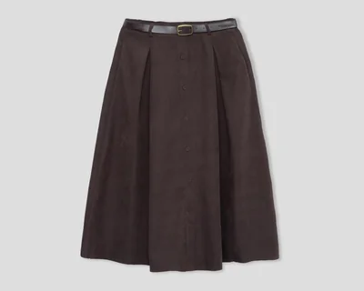 Falda Midi Sahara Café para Mujer