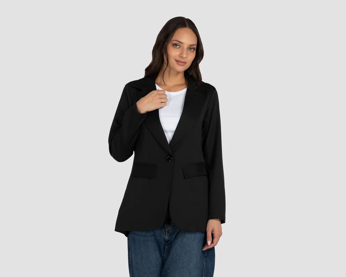 Blazer Negro Jennifer Lopez para Mujer