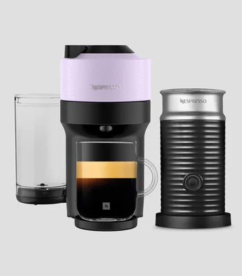 Combo Cafetera Nespresso Vertuo Pop Lilac Aeroccino 3